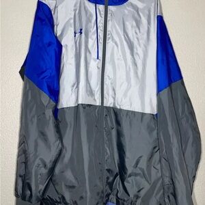 Under Armour Men's Blue and Gray Jacket